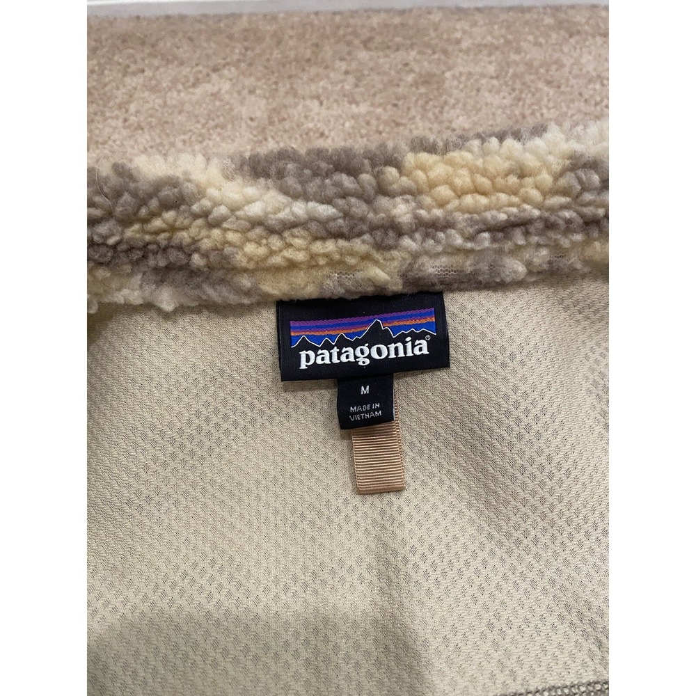 Patagonia Women's Retro-X Deep Pile Jacket Space Dye Oatmeal Size Medium - Picture 4 of 8